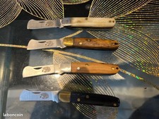 Lot de 4 mini couteaux de poche greffoir