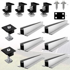 12 Pièces Fixation Panneau Solaire Système de Fixation Solaire Support kit Al...
