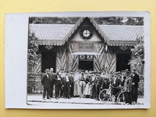 CPA Carte Photo BOIS de VINCENNES All des Sabotiers RESTAURANT de la PYROTECHNIE