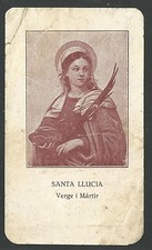 image pieuse ancianne de Santa