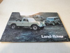 Catalogue Brochure Land Rover / Range Rover 1980 en francais