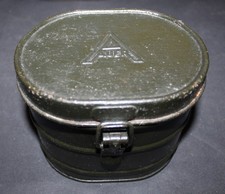 militaria allemand WW2 Boîte de masque à gaz AUER sans sangle défense passive