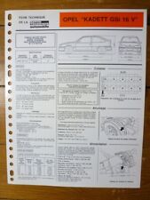 Kadett GSi 16V - Fiche