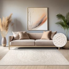 Tapis Exterieur Terrasse Salon Cuisine Motif Scandinave Motif Boho Uni