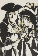 MANOLO RUIZ PIPO BAL MASQUÉ 1987 lithographie signée