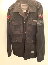 Hard Rock Cafe Authentic Black Zippered And Snaps 100% Cotton Jacket Unisex