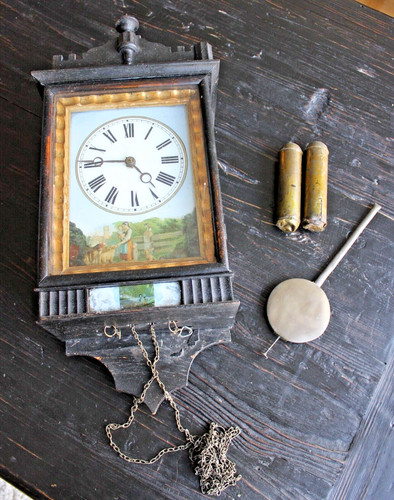 Ancienne horloge pendule - ancienne,