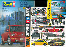 Lot de 3 catalogues de Maquettes PROTAR - REVELL - TAMIYA 1999 + Dépliant HELLER