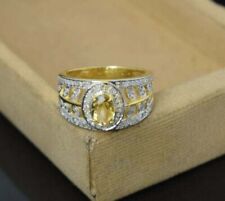 Beau Citrine Jaune Bague