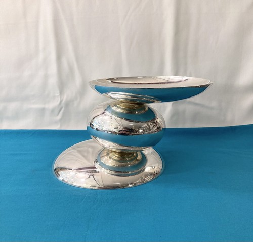 Coupe fruit métal argenté - coupe,