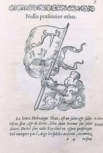 Lettre hébraïque thau - lettre,