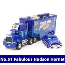 Disney Pixar Cars n°51 Fabuleux camion Hudson Hornet Mack et voiture 1:55 jouet