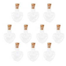 10 Pcs Fiole En Verre Mini