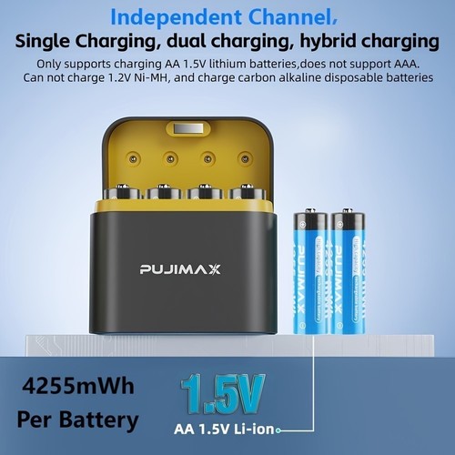 Rechargeable lithium - aa,