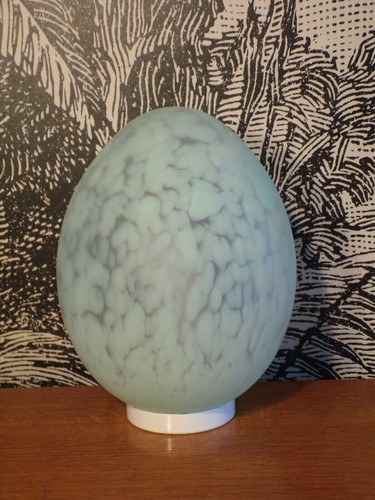 Vintage lampe oeuf verre - oeuf,