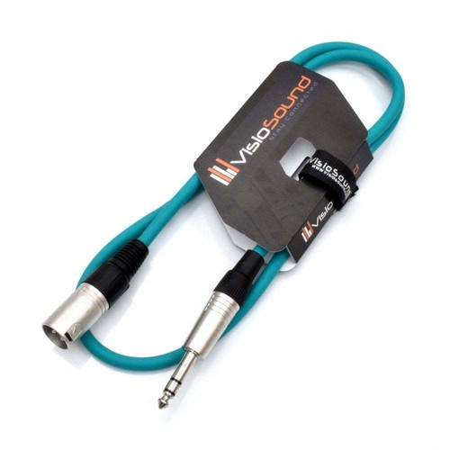 Câble xlr mâle jack trs - jack,
