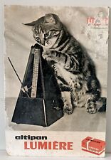 Ancienne Pub " LUMIÈRE ALTIPAN " sur Carton (32cm x 48,5cm) des années 50