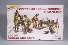 LP371 ZVEZDA 3503 Maquette 1/35 1:35 Figurine Mortier 120 mm mortar with crew