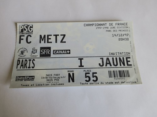 Ticket billet psg paris - psg,