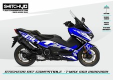 Adhésifs Graphiques " T0005 " Lucide Compatible Avec Yamaha Tmax 560 2020 - 2021