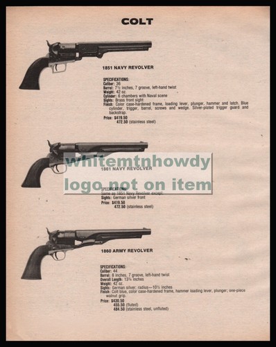 1983 colt 1851 and - 1851, 1861