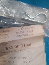 532 00 31.46 Goupille beta tracteur tondeuse HUSQVARNA  532003146