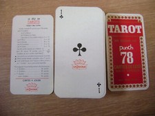Tarot 78 cartes La Ducale dos écossais jeu ancien complet très bon état