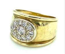 MAGNIFIQUE BAGUE OR 18 CARATS - Diamants 0,35 carat - 7,06 g