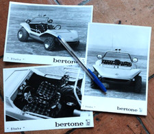 ?LOT 3 Photos presse Originale BERTONE SHAKE BUGGY SIMCA Archive Foto -Brochure