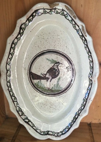 Plat faïence cul noir - cul,