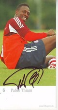 FOOTBALL carte joueur PABLO THIAM équipe FC BAYERN MUNCHEN signée