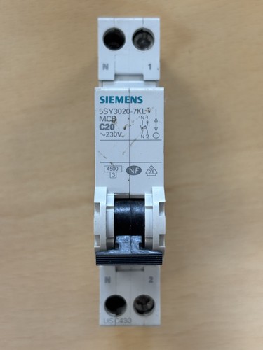 Disjoncteur siemens 20a - disjoncteur,