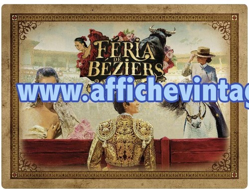 Affiche poster béziers feria - béziers,