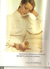 PUBLICITE PARFUM ECUSSON JEAN