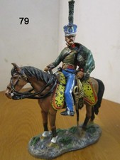 1/32 FIGURINE DEL PRADO 79  CAVALIER HUSSARD VOLONTAIRE SAXON NAPOLEON EMPIRE