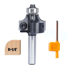 Plaques Réversibles Fraise À Arrondir Et Fraise Quart De Tige, Tige 8 Mm