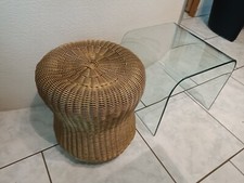 pouf Forme Diabolo Scoubidou En Résine Doré Tendance 