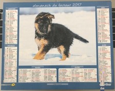 3/Calendrier Almanach du facteur 2017 OBERTHUR "chiot"
