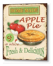 Vintage tarte aux pommes art