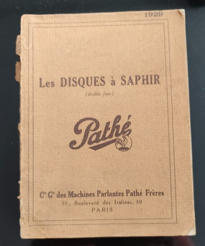 Répertoire des disques pathé - disques,