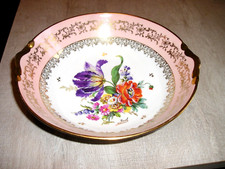 PORCELAINE de LIMOGES - COUPE à FRUITS -CORBEILLE - SALADIER