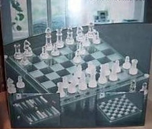 Premium glass game set - glass,