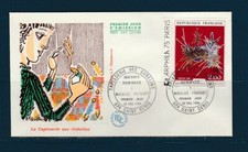 CFA  Réunion  env.  tableau Mathieu hommage a  Fouquet   974 Saint  Denis 1974