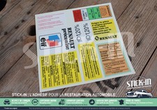 9 Autocollants Stickers Clio