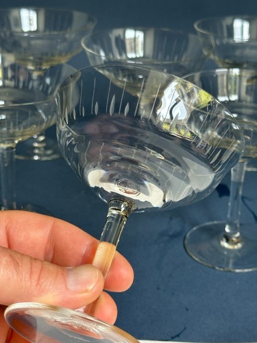 Coupes champagne en verre - 6,
