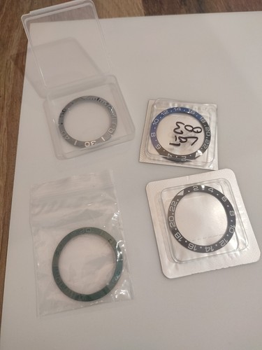 Lot ceramic bezel insert - lot, 4x