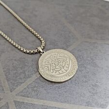 Acier Inoxydable Allah Islamique Religieux Collier en Argent
