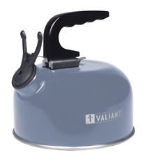 Bouilloire sifflante de camping portable Valiant - bleue - bouilloire de rand...