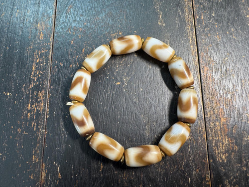 Bracelet vintage perles dzi - vintage,