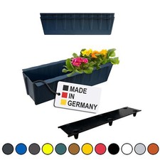 Bac à Fleurs Plantes 2er-Set Anthracite Palettes Euro Utilisation Balconnière